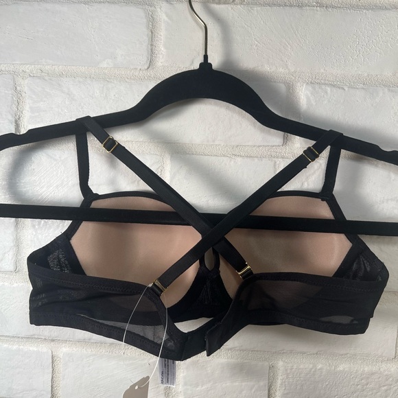 NWT Soma Lightest Lift Lined Demi Underwire Lace Bra 36 A Black #0394 - Picture 3 of 13